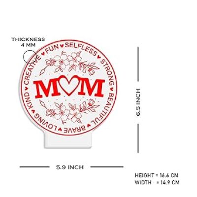 Best Mom LED Lamp  Birthday Gift for Mom Mothers Day Gift for Mom from Daughter Son  Multicolored Light